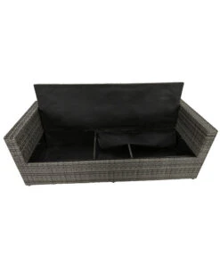 Dehner Flecht-Truhenbank Föhr, 3-Sitzer -Moderne Garten Mobel Geschaft 6704795 WE FS 004 TruhenbankFoehrNeu