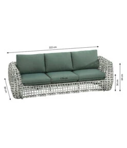 Dehner Flechtlounge Bali, 4-teilig -Moderne Garten Mobel Geschaft 6705305 WE BG 001 LoungeBaliSofaFinal