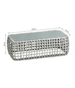 Dehner Flechtlounge Bali, 4-teilig -Moderne Garten Mobel Geschaft 6705305 WE BG 001 LoungeBaliTischFinal