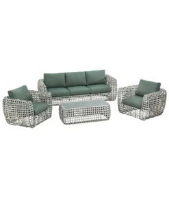 Dehner Flechtlounge Bali, 4-teilig -Moderne Garten Mobel Geschaft 6705305 WE FS 001 LoungeBaliFINAL