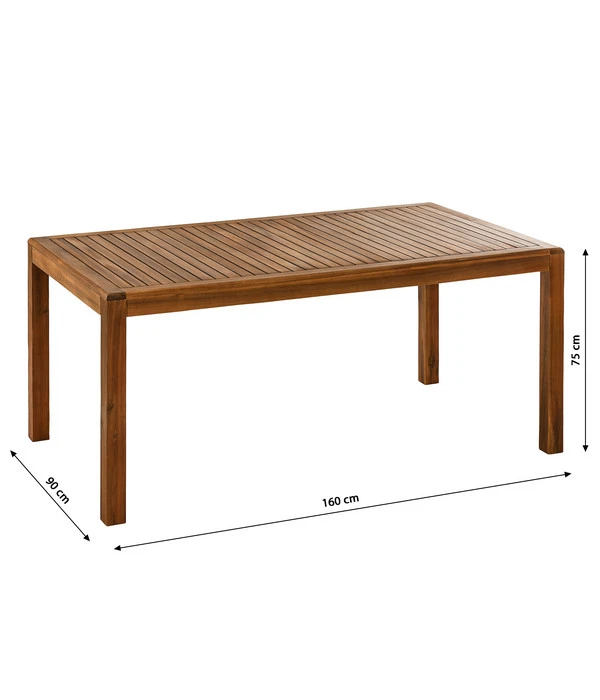 Dehner Gartentisch Lima, Ca. B160/H75/T90 Cm 8 Dehner Gartentisch Lima, Ca. B160/H75/T90 Cm – Bild 6