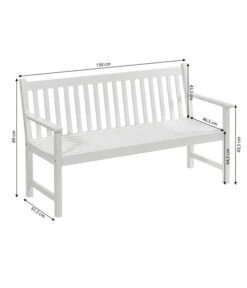 Dehner Bank Mykonos, 3-Sitzer -Moderne Garten Mobel Geschaft 6713267 WE BG 001 BankMykonos3erWeiss