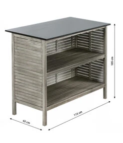 Dehner Bartisch Southampton, Ca. B115/H105/T65 Cm -Moderne Garten Mobel Geschaft 6713390 WE BG 001 BarSouthamptonGrauNEU