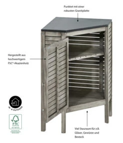 Dehner Eckschrank Southampton, Ca. B50/H90/T50 Cm -Moderne Garten Mobel Geschaft 6713531 WE IG 001 EckschrankSouthamptonGrau