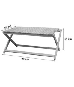Dehner Tablett-Tisch Macao, Ca. B90/H38/T50 Cm -Moderne Garten Mobel Geschaft 6713556 WE FS 002 TabletttischMacaoSkizze