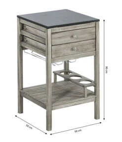 Dehner Schubladenschrank Southampton, Ca. B50/H90/T50 Cm -Moderne Garten Mobel Geschaft 6713739 WE BG 001 SchrankSouthamptonGrauNEU