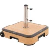 Doppler Schirmständer AluWood Trolley, 50 Kg -Moderne Garten Mobel Geschaft 6738017 WE FS 001 AluwoodSockel50kg