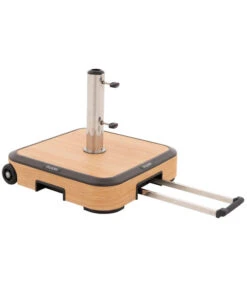 Doppler Schirmständer AluWood Trolley, 50 Kg -Moderne Garten Mobel Geschaft 6738017 WE FS 002 AluwoodSockel50kg
