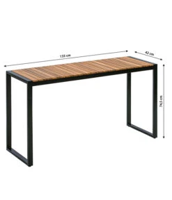 Dehner Balkontisch Chicago Wood, Ca. B133/H74,5/T42 Cm -Moderne Garten Mobel Geschaft 6741797 WE BG 001 BalkontischChicagoWood