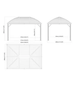 Sojag Pavillon Moreno 10x14 -Moderne Garten Mobel Geschaft 6752695 WE FS 002 PavillonMoreno10x14