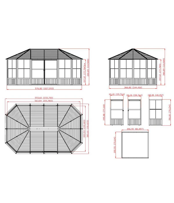 Sojag Pavillon Charleston 4 Sojag Pavillon Charleston – Bild 2