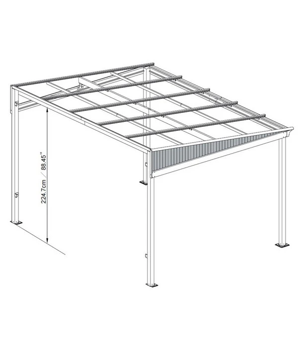 Sojag Terrassenüberdachung St. Barthelemy 3 Sojag Terrassenüberdachung St. Barthelemy – Bild 2