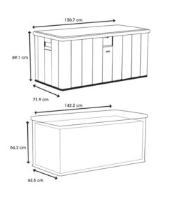 Lifetime Kissenbox Harmony, 570 L -Moderne Garten Mobel Geschaft 6752968 WE FS 004 Kissenbox570LSand
