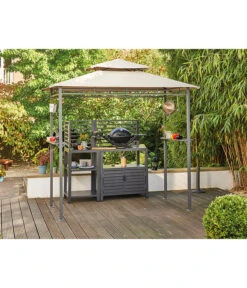 Siena Garden Pavillon BBQ, Ca. B90/H248/T127 Cm -Moderne Garten Mobel Geschaft 6776280 WE MO 002 PAVILLON BBQ RECHTECKIG