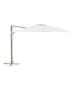 Dehner Ampelschirm Zypern, Holzoptik, Quadratisch, Ca. B300/T300 Cm