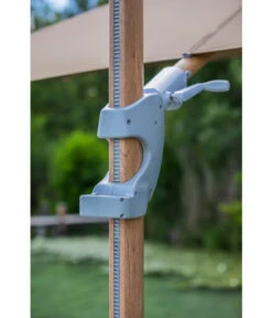 Dehner Ampelschirm Zypern, Holzoptik, Quadratisch, Ca. B300/T300 Cm -Moderne Garten Mobel Geschaft 6865562 WE DE 005 AmpelschirmZypernHellbraun