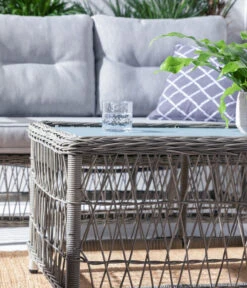 Dehner Geflechtlounge Santos, 4-teilig -Moderne Garten Mobel Geschaft 6875074 WE DE 001 LoungeSantosNEU