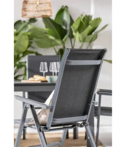 Dehner Klappsessel Cleveland, Dunkelgrau -Moderne Garten Mobel Geschaft 6894141 WE MO 001 KlappsesselClevelandGrau