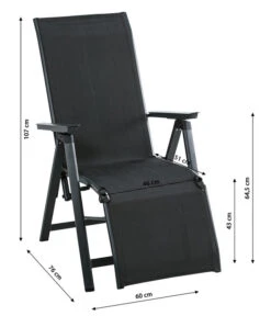 Dehner Relaxsessel Cleveland, Dunkelgrau -Moderne Garten Mobel Geschaft 6894158 WE BG 001 RelaxsesselClevelandGrauNeu