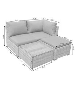 Dehner Balkonset Como, 4-teilig 29 Dehner Balkonset Como, 4-teilig -Moderne Garten Mobel Geschaft 6894166 WE DE 001 BalkonSetComoSkizze