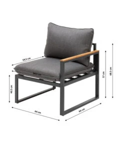 Dehner Balkonset Padua, 5-teilig -Moderne Garten Mobel Geschaft 6894174 WE BG 001 BalkongruppePadua