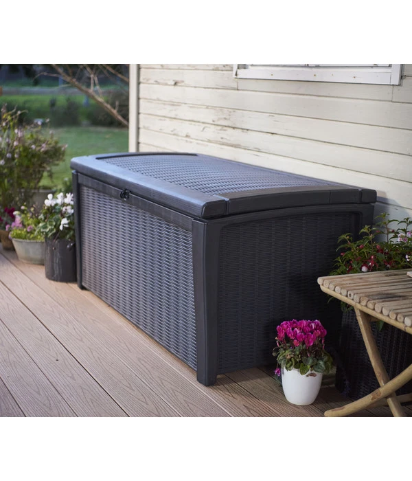 Keter Aufbewahrungsbox Borneo, 416 Liter, Ca. B130/H63/T70 Cm 4 Keter Aufbewahrungsbox Borneo, 416 Liter, Ca. B130/H63/T70 Cm – Bild 2