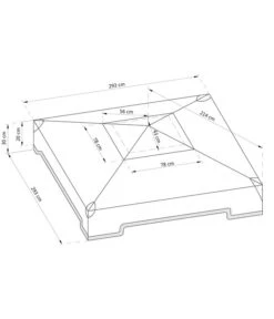 Dehner Ersatzdach Pavillon Granada, Ca. B293/T293 Cm -Moderne Garten Mobel Geschaft 6897672 WE DE 001 ErsatzdachPavillonGranada3x3m