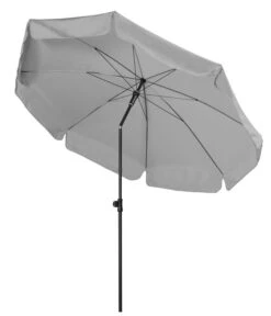 Doppler Sonnenschirm Sun Line Neo, Rund, Ca. Ø200 Cm -Moderne Garten Mobel Geschaft 6910376 WE FS 002 Sunline200Hellgrau