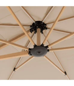 Doppler Pendelschirm Aluwood XL, Rechteckig, Ca. B400/T300 Cm -Moderne Garten Mobel Geschaft 6910533 WE DE 005 PendelschirmAluWoodXL400x300Esche