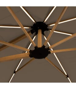 Doppler Pendelschirm Aluwood XL, Rechteckig, Ca. B400/T300 Cm -Moderne Garten Mobel Geschaft 6910533 WE DE 006 PendelschirmAluWoodXL400x300Esche