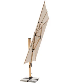 Doppler Pendelschirm Aluwood XL, Rechteckig, Ca. B400/T300 Cm -Moderne Garten Mobel Geschaft 6910533 WE FS 005 PendelschirmAluWoodXL400x300Esche