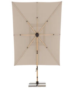 Doppler Pendelschirm Aluwood XL, Rechteckig, Ca. B400/T300 Cm -Moderne Garten Mobel Geschaft 6910533 WE FS 007 PendelschirmAluWoodXL400x300Esche