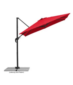 Schneider Ampelschirm Rhodos Junior, Quadratisch, Ca. B230/T230 Cm -Moderne Garten Mobel Geschaft 6953566 WE FS 002 SchneiderAmpelschirmRhodosJunior230x230cmrot