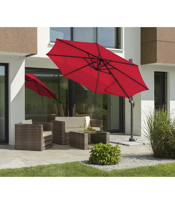 Schneider Ampelschirm Rhodos Junior, Rund, Ca. Ø300 Cm 6 Schneider Ampelschirm Rhodos Junior, Rund, Ca. Ø300 Cm – Bild 4