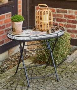 Siena Garden Mosaikserviertisch Stella, Ca. B68/H60/T41 Cm -Moderne Garten Mobel Geschaft 6986624 WE MO 001 StellaServiertisch68x41x60cm