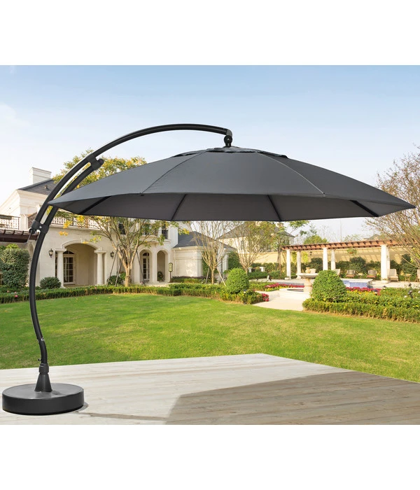 Sun Garden Ampelschirm Easy-Sun, Rund, Ca. Ø375 Cm 4 Sun Garden Ampelschirm Easy-Sun, Rund, Ca. Ø375 Cm – Bild 2